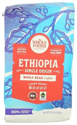 Whole Foods Ethiopia Single Origin Light Roast Whole Bean