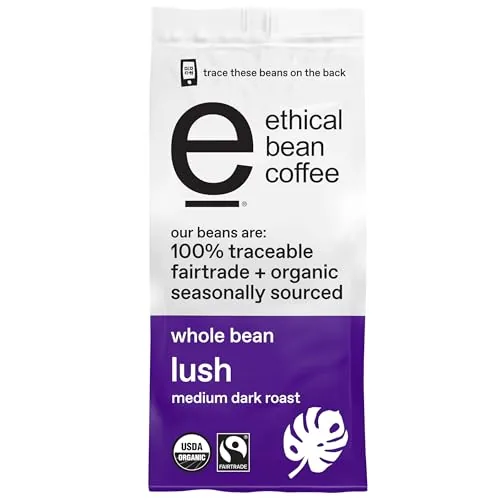 Ethical Bean Lush Medium Dark Roast Whole Bean 12oz