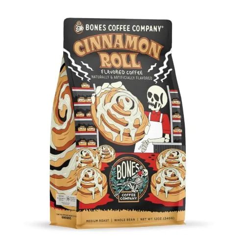 Bones Coffee Cinnamon Roll Whole Bean Medium Roast