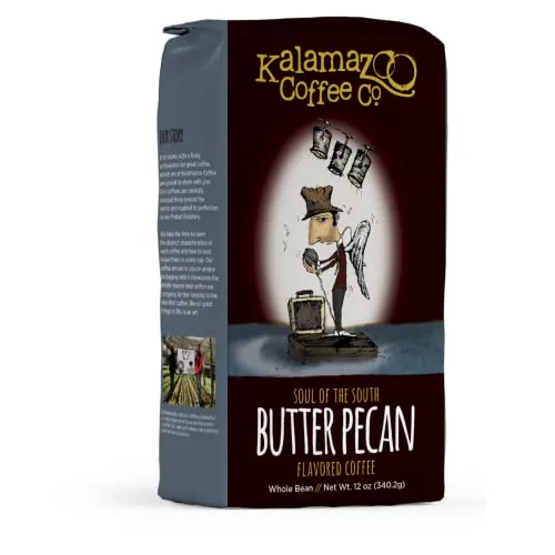 Kalamazoo Coffee Butter Pecan Whole Bean 12oz