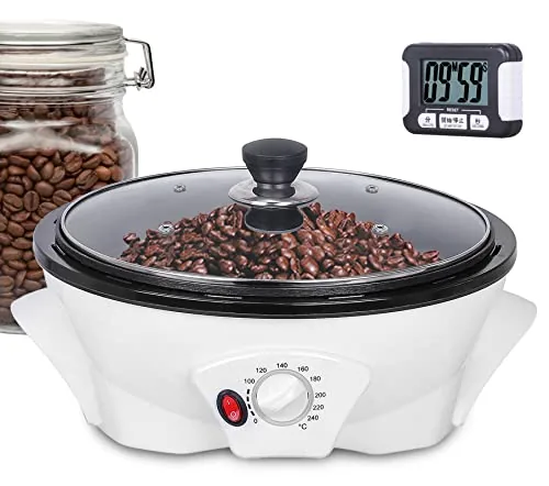 JIAWANSHUN Electric Coffee Bean Roaster 1.1lb 1200W