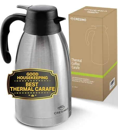 Cresimo 68oz Insulated Stainless Steel Carafe 2L