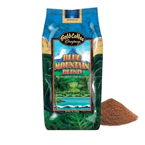 Gold Coffee Co. Blue Mountain Blend Medium Roast 1 lb