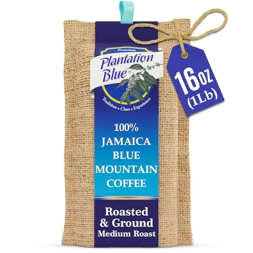Plantation Blue JBM Ground Coffee Medium Roast 16oz