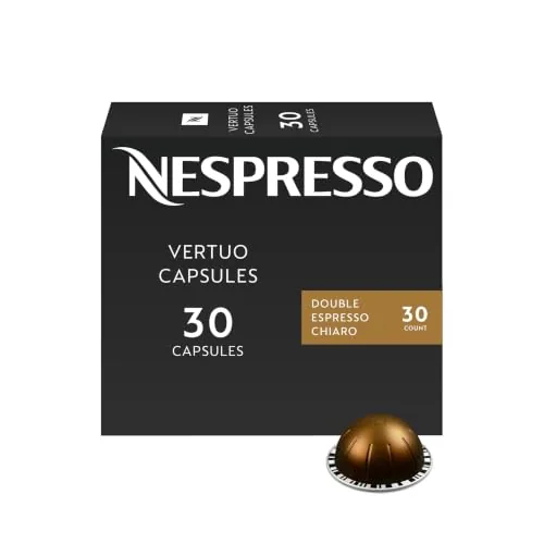 Nespresso Vertuo Double Espresso Chiaro Medium Roast 30-Pack