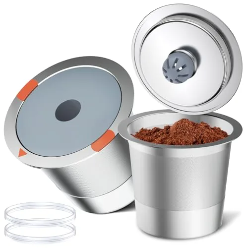 NOALTO Reusable Stainless Steel K-Cups 2-Pack