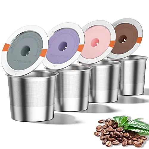 RETHONE Stainless Steel Reusable K-Cups 4-Pack