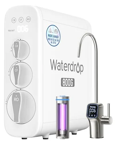 Waterdrop G3P800 800 GPD Tankless RO System