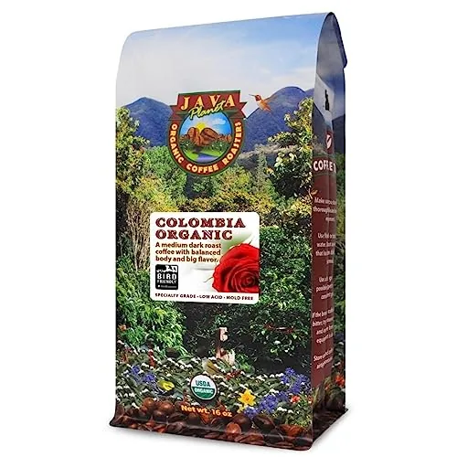 Java Planet Colombian Low Acid Organic Whole Bean Coffee