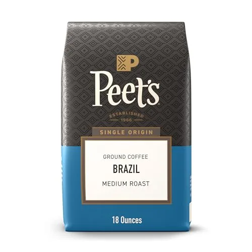 Peet's Single Origin Brazil Ground Coffee 18oz