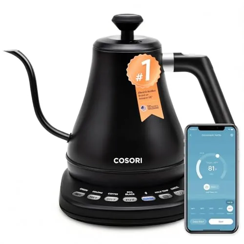 Cosori Smart Gooseneck Kettle Bluetooth Temp Control