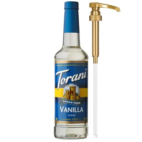 Torani Sugar Free Vanilla Syrup 750ml with Pump