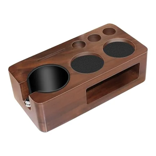 Carfeel Walnut Espresso Tamping Station 51-58mm