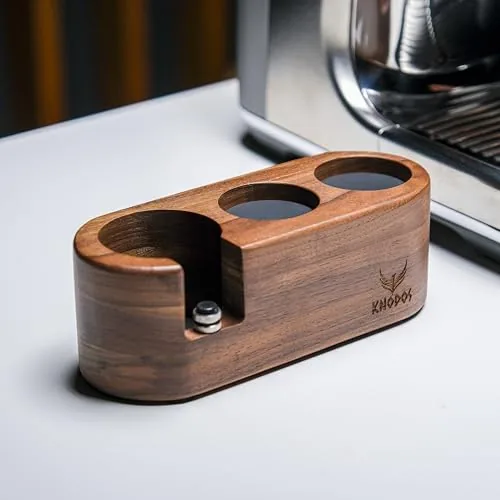 KNODOS 54mm Rosewood Espresso Tamping Station