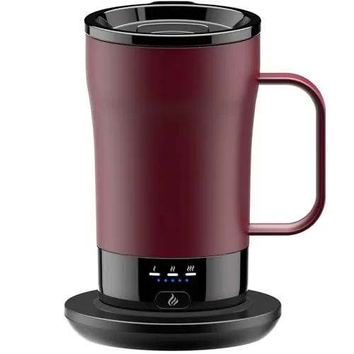 PUSEE 14oz Self-Heating Mug with 3-Level Temp Control