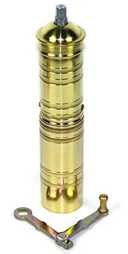 DEMMEX Brass Turkish Coffee Grinder 8.5in Heavy-Duty