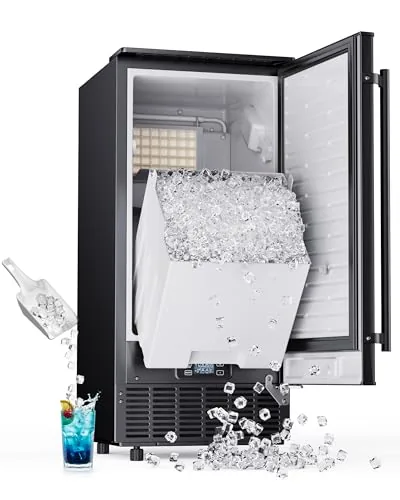 ICEVIVAL Under Counter Ice Maker with Drain Pump 80lb