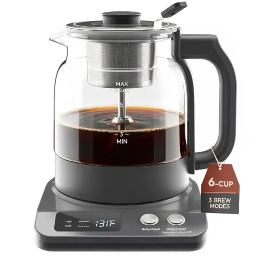 Yeeke 6-Cup Percolator with 3 Roast-Specific Brew Modes